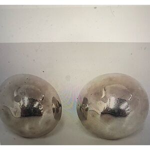 Vintage Horacio De La Parra Taxco Sterling  Silver Decorative Orbs-8g